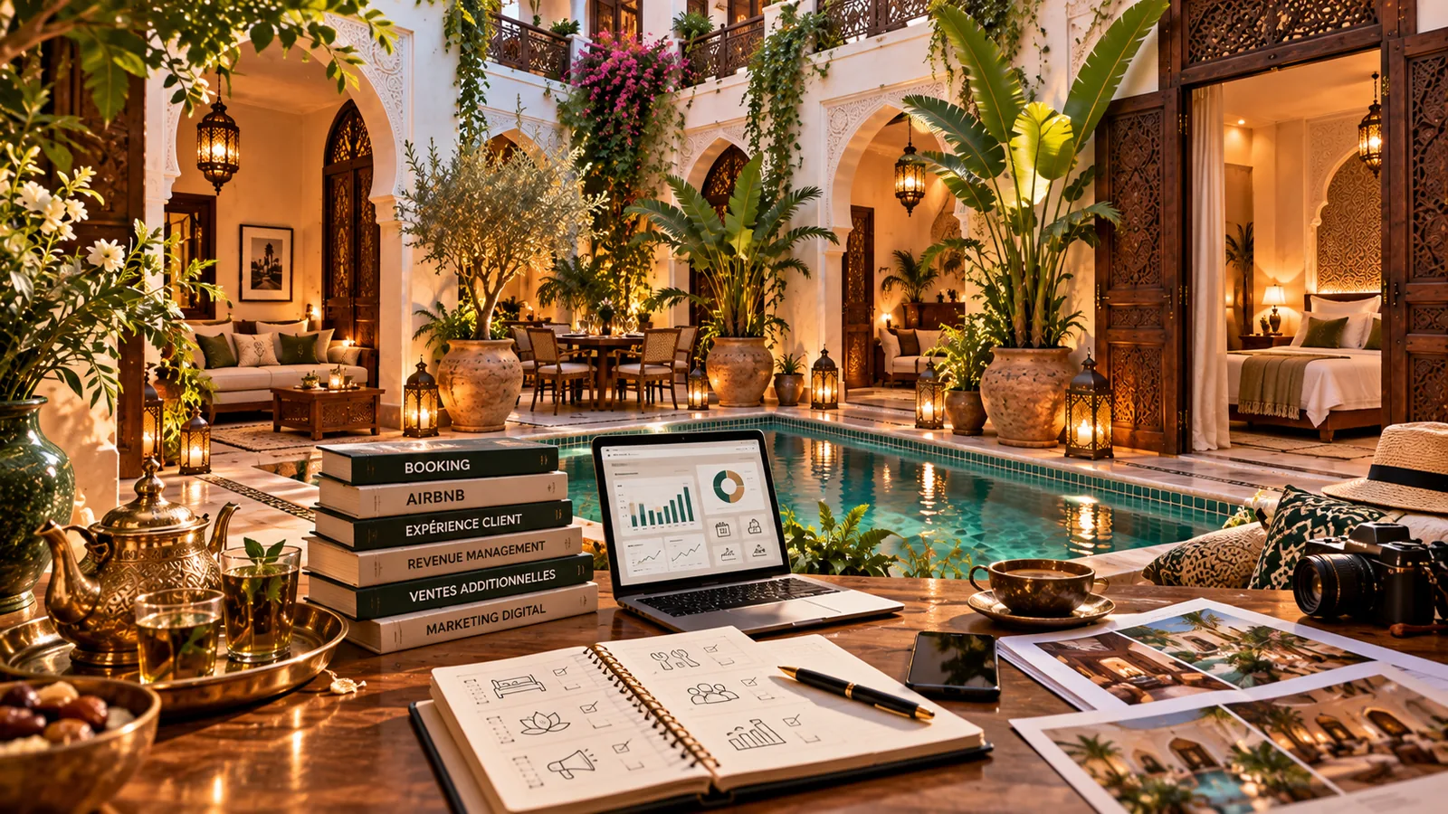 Pilotage de l’exploitation d’un riad touristique à Marrakech