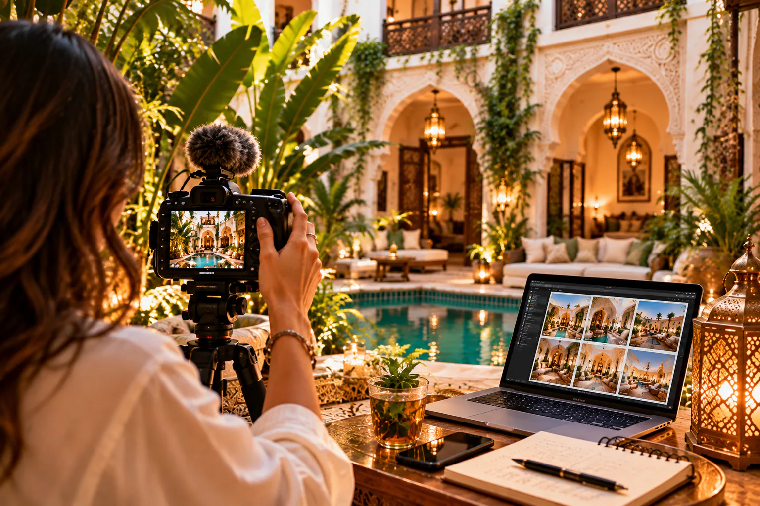 Marketing Instagram et expérience client dans un riad à Marrakech